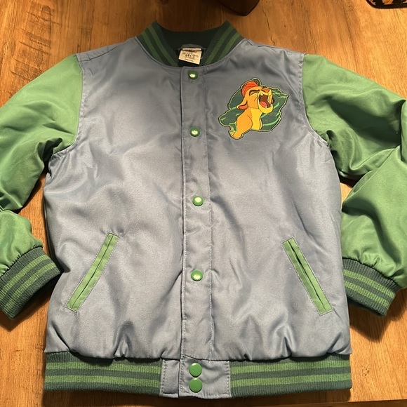 Lion King Child Coat Size 7/8Disney Blue and Green Spring Fall Jacket - Picture 8 of 8